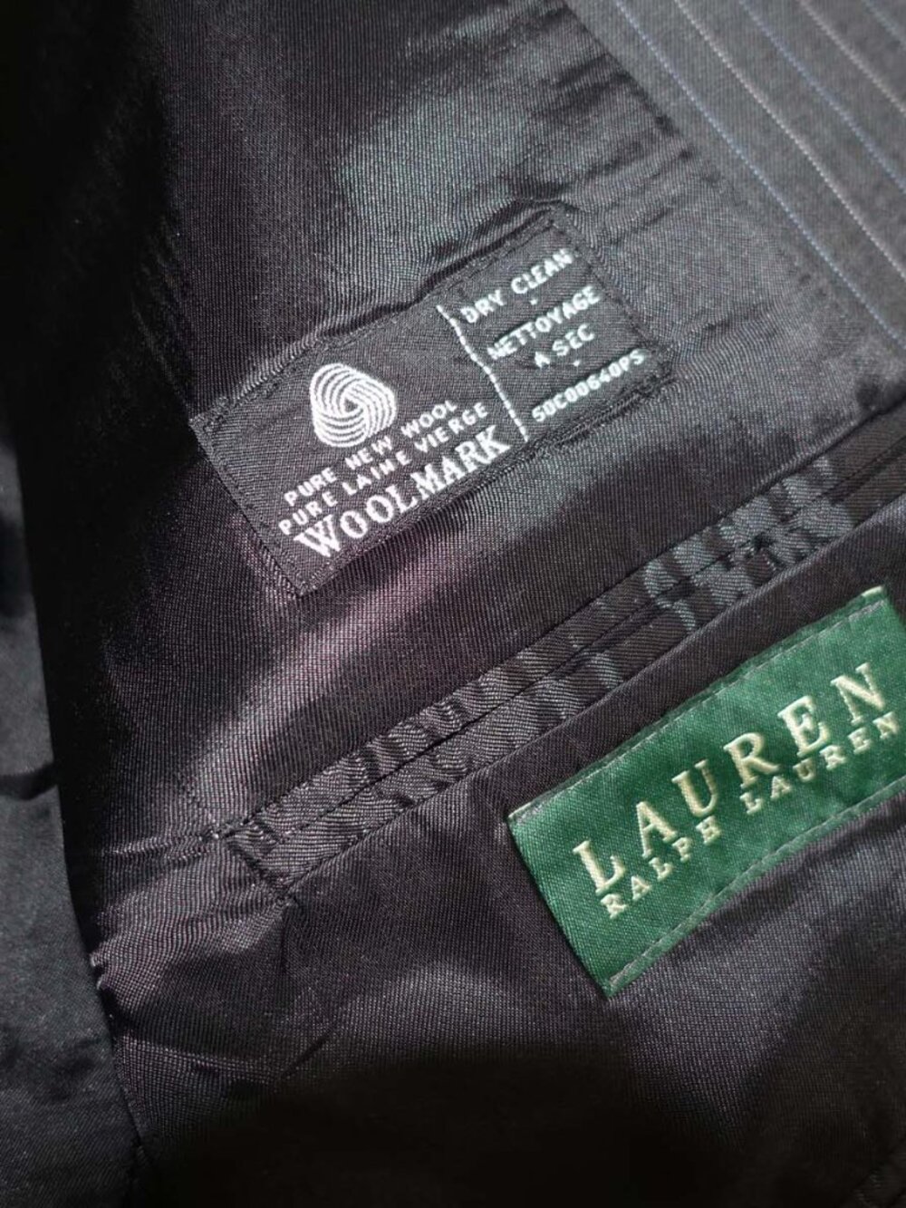 Lauren Ralph Lauren Men's 2 Button Suit Size 52 Regular 48 x 30 Charcoal Gray R - Picture 12 of 13